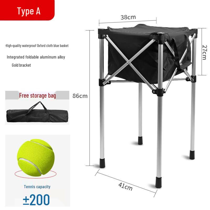 Portable Tennis Ball Picker & Storage Cart