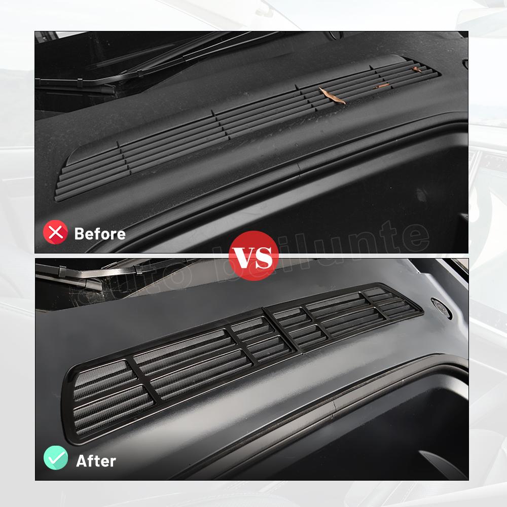 Tesla Front Cover Air-conditioning Air Inlet Protective Insect-proof Net Cover For Tesla Model Y Modification