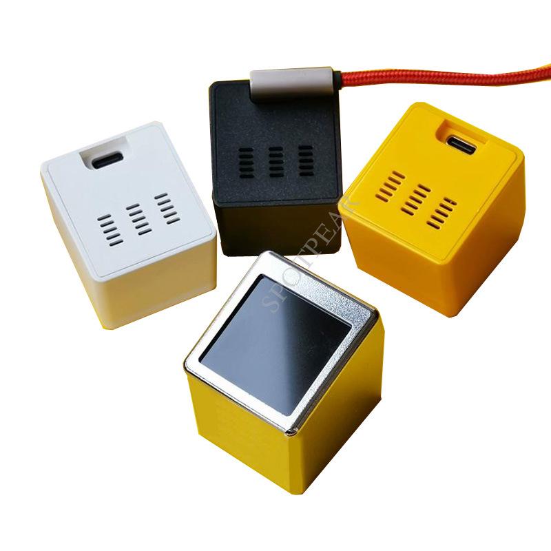 1.54" LCD WiFi Weather Clock - Innovative Black Tech Desktop Display