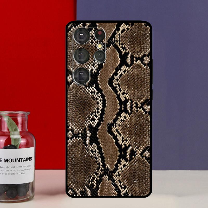 

Snake Texture Funda Case For Samsung Galaxy S25 Ultra S9 S10 S20 S22 Plus S21 FE S23 S24 Ultra Phone Cover Galaxy S9 Plus