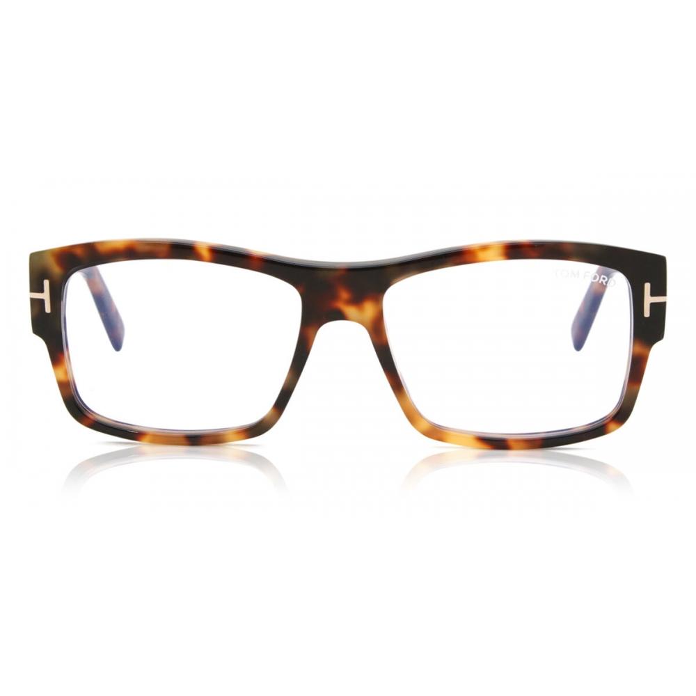 

Tom Ford Ft5941 B Blue Light Block 053 Unisex Eyeglasses Dark Tortoise/55