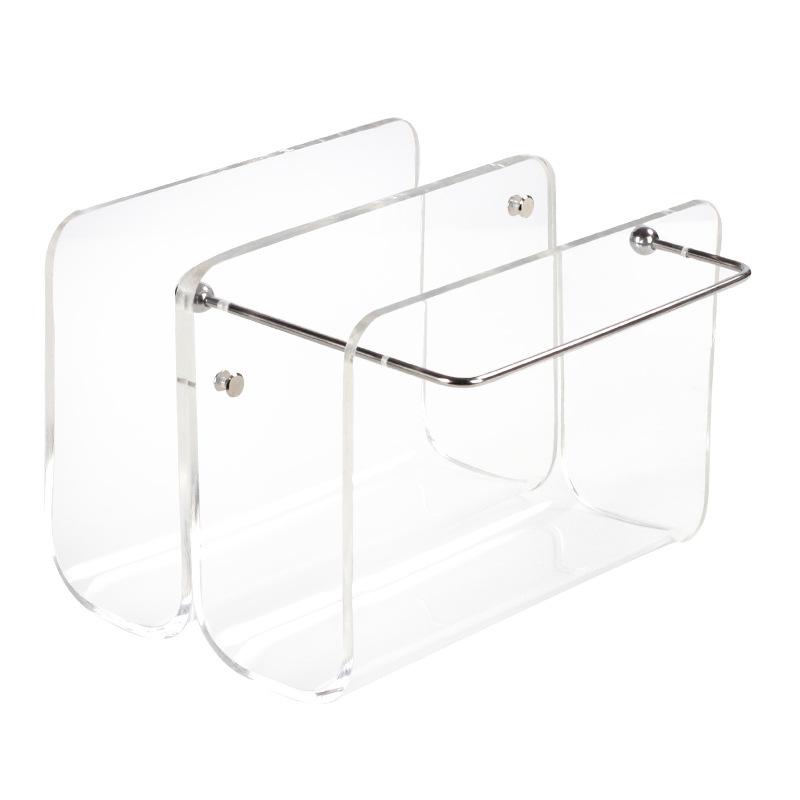 

Прозрачный акриловый металлический журнальный стеллаж Современный минималистский модельный зал офис продаж гостиная кабинет книжная полка светильник роскошные украшения