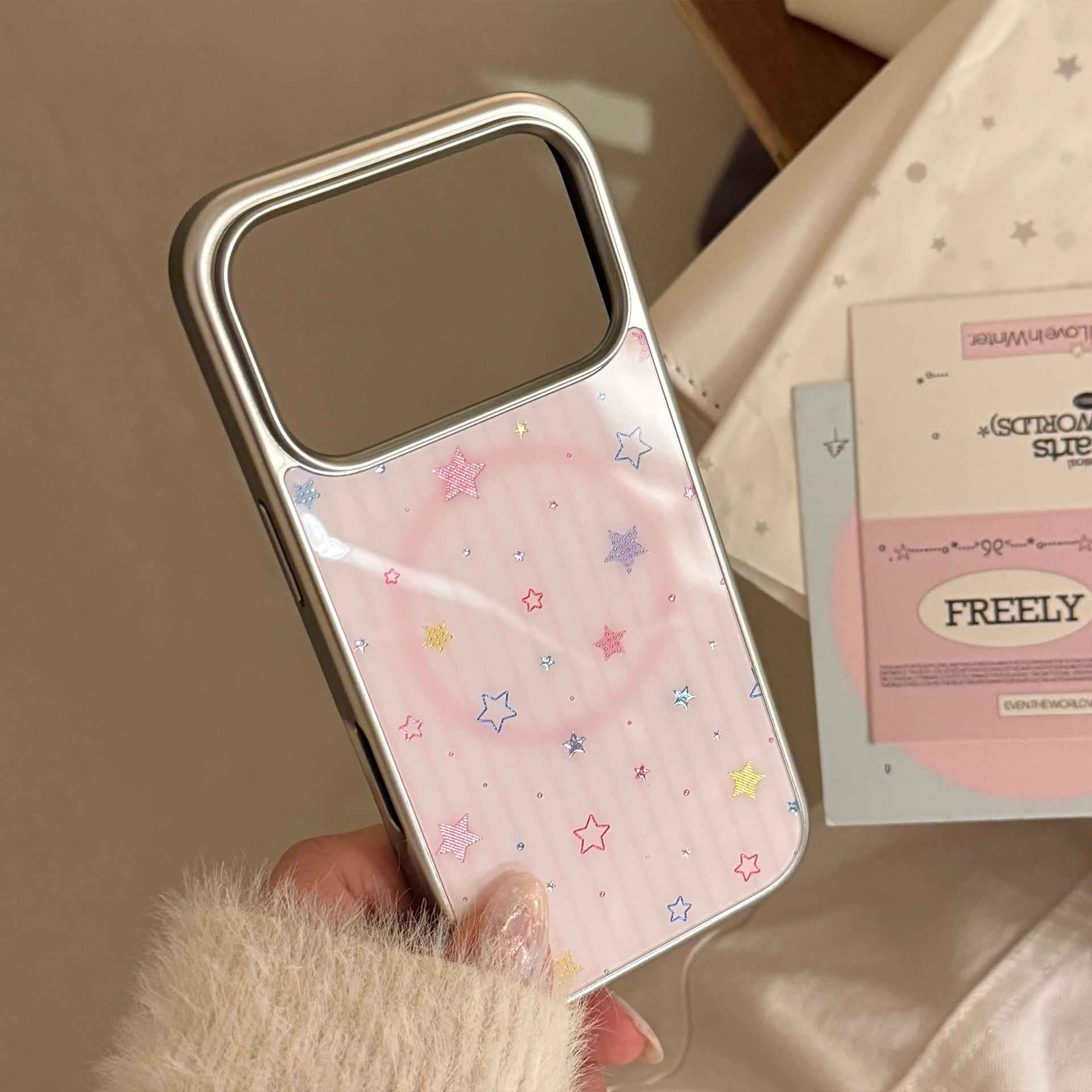 

Powder Star Dots iPhone 17PM/Little Pony Magnetic Case for iPhone16/Cartoon Gilded iPhone15 13 Pro Max (6.7)