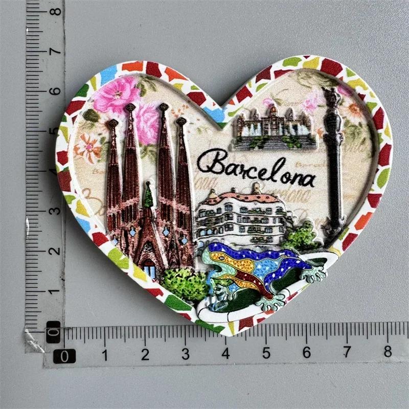 Kühlschrankmagnet Barcelona Spanien Brüssel Belgien Amsterdam Portugal Roma Tourist Souvenir Geschenke Kühlschrankmagnete