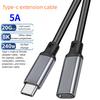 USB 3.2 Type C Extender Cable 20Gbps 8K HDR Video Support for Thunderbolt 3 4 External SSD Hard Drive Adapter