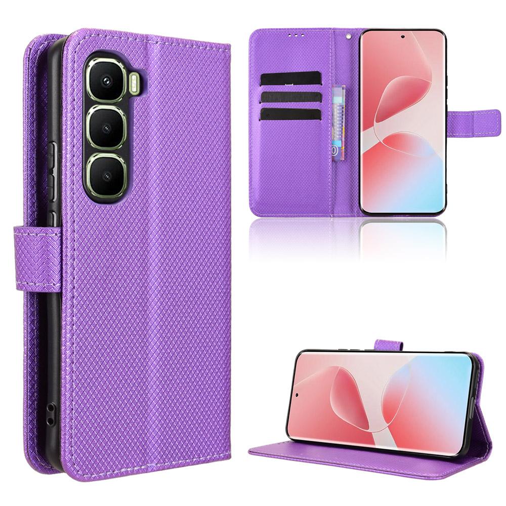 Flip Cases für Infinix Hot 60 Pro+ Plus PU-Leder Ganzkörperschutz Stoßfest Langlebig Retro Handyhülle