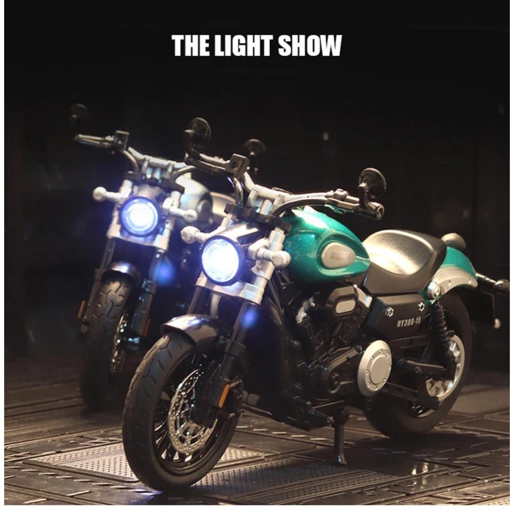 1/12 BENDA GINGERLLA 300 Diecast Motorcycle Model Toy Replica with Sound & Light Birthday Gift Christmas Gift Collection Bike