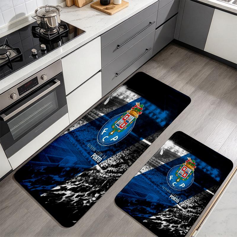 FC Porto poster Flannel Kitchen Mat Christmas Soft Area Rug Non Slip Floor Carpet Home Decoration