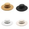 Fashion Wool Felt Sun Hat For Women With Wide Brim Summer Sun Protection