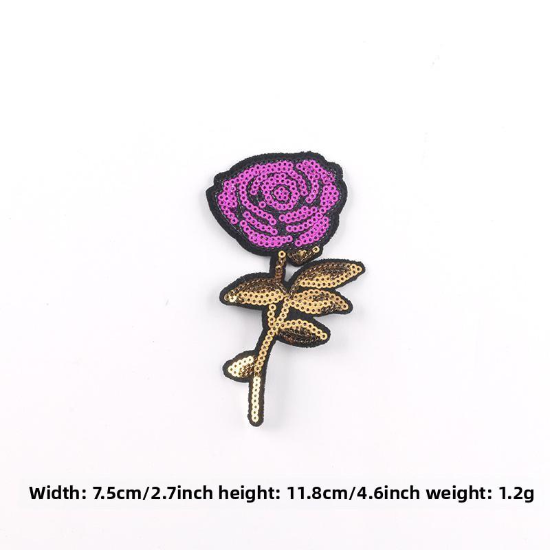 Sequin Embroidery Patch Sticker High Heels Lipstick Cloth Label Accessories Supply Embroidery Label Embroidery Cloth Sticker