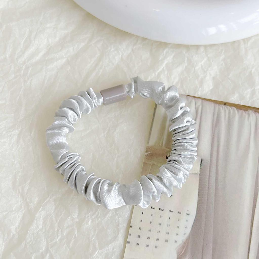 Koreańska gumka do włosów o wysokiej elastyczności: Cienka, Prosta, Płaska Konstrukcja Klamry