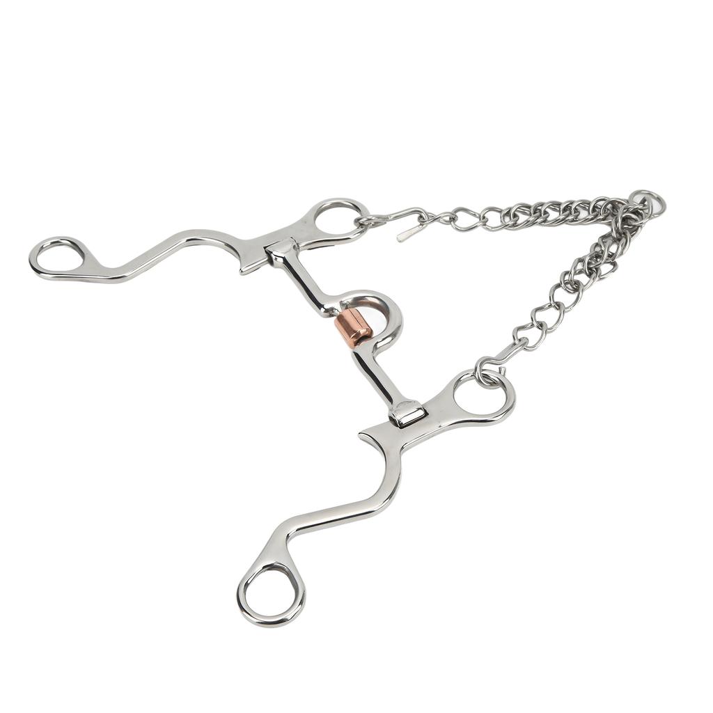 Pelham Bit Strong Fine Workmanship Stainless Steel Horse Bit for Horse Riding Equestrian Performance130MM