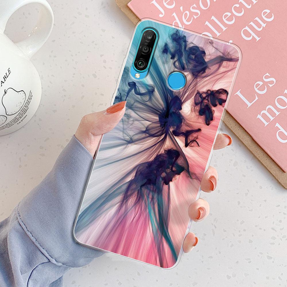 For Huawei P30 Lite Case P30 Lite Back Cover Girls New Fashion Clear Phone Case Fundas Soft Silicone Case For Huawei P30 Lite