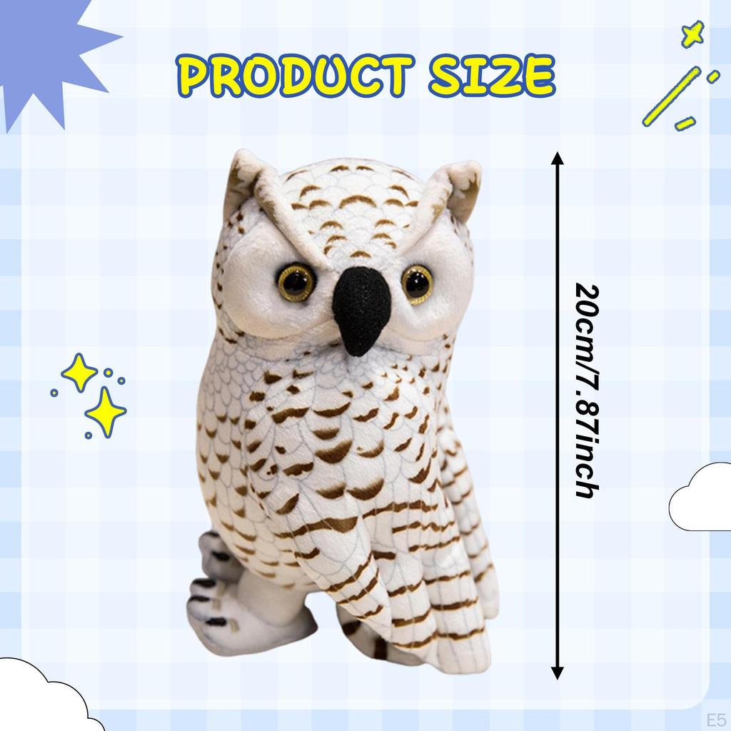 Owl Toy Doll Ornament Boys Girls Birthday Gift for Sofa Festival Living Room