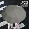 Automatic umbrella Men's wooden handle sun umbrella Sunscreen and UV umbrella Sun umbrella Reinforced double umbrella