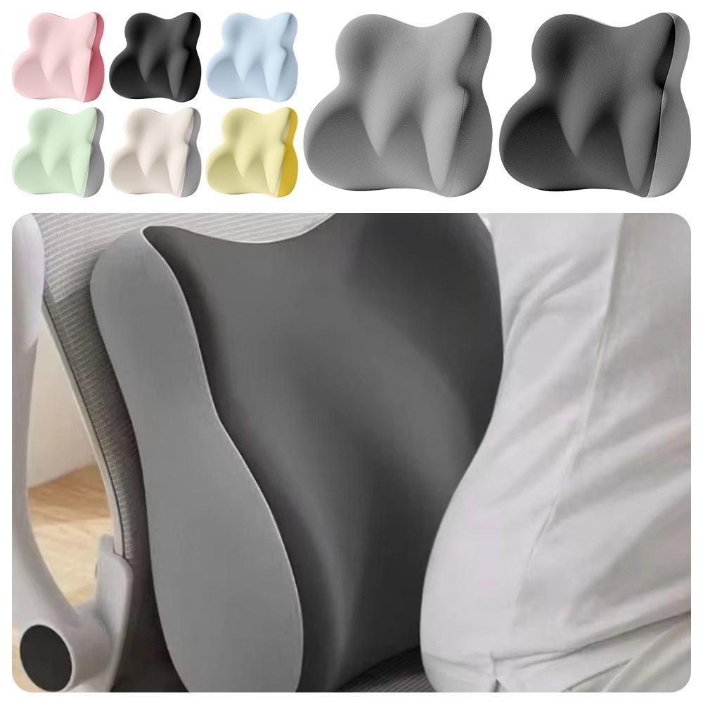 

Pain Relief Memory Sponge Waist Pillow Multi Functional Memory Foam Lumbar Back Cushion Car Seat темно-сірий колір