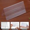 10Pcs Acrylic Place Cards Transparent Name Sign Stand Table Number Holder Wedding Acrylic Sign with Base for Party Home Office