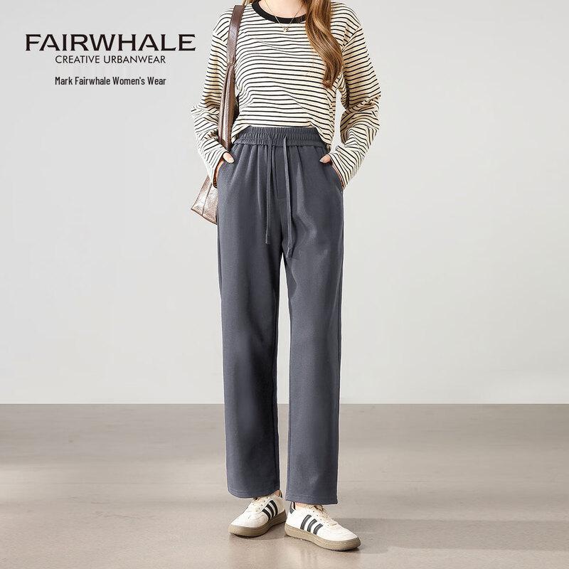 Mark Fairwhale 2025 High-Waist Straight-Leg Casual Pants