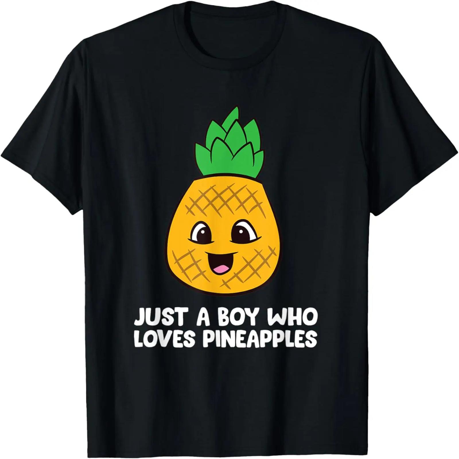 Just a Boy Who Loves Pineapples T-Shirt S