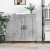 Vidaxl Cabinet, Concrete Grey, 69.5X34X90 Cm, Wood-Based Material
