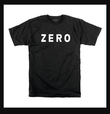 Zero Skateboards Army Logo T-Shirt Schwarz Weiß