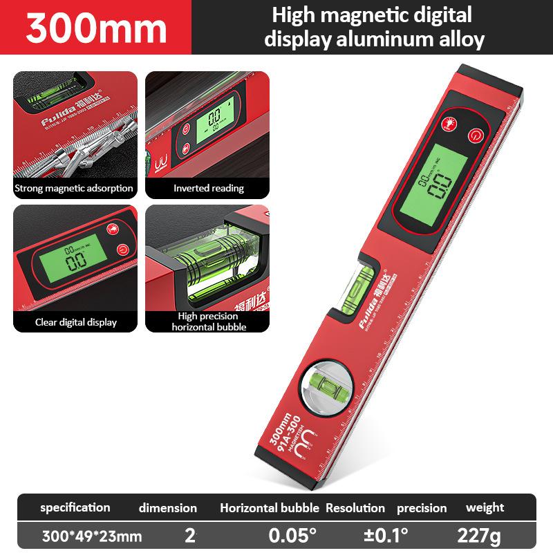 Digital Protractor Angle Finder Bubble Magnetic Spirit Level Electronic Level 0-90° Inclinometer High Precision Leveling Tools