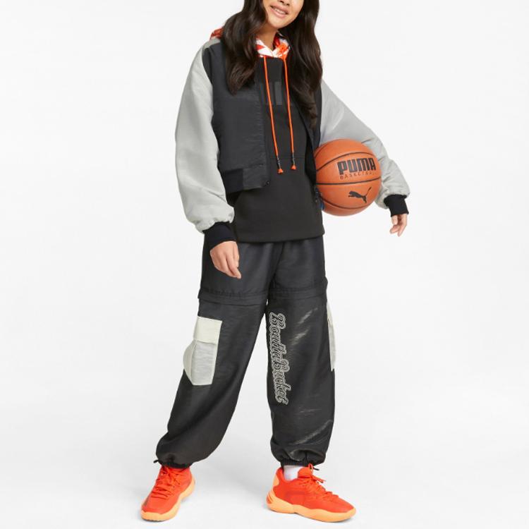 Puma Bouta Drawstring Cuffed Sports Pants Women Bottoms Black 534201-01