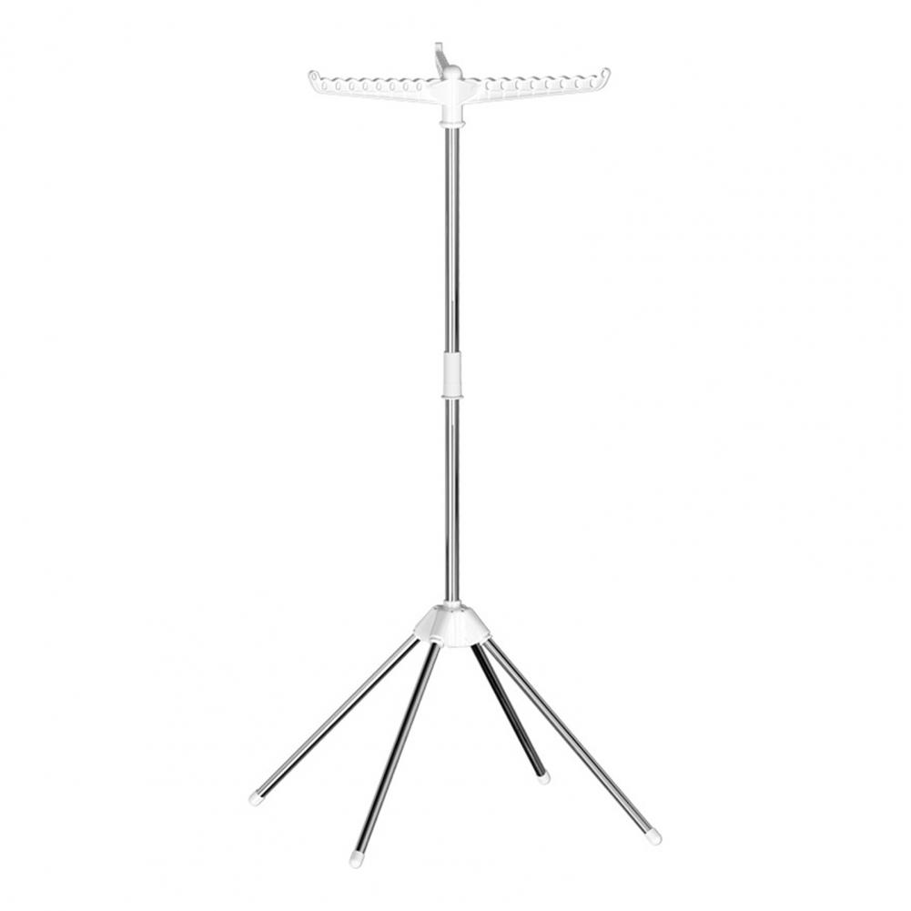 Stable Base Clothes Rack Portable Folding Clothes Rack with Stable Base Flexible Arm for Space-saving Drying Solution