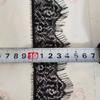 3 Meters/pack Width 8cm White Black Non Elastic Double Edge Lace Trim Eyelash French Lace