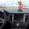 Solar Powered Dancing Hawaiian HulaGirl For Table Decoration Shaking Head Doll Dashboard for Car Dashboard Office Home