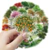 50 Pcs Cute Cartoon Transparent Forest Secret Stickers Natural Forest Plant Landscape Decal Laptop Phone Decoration Sticker