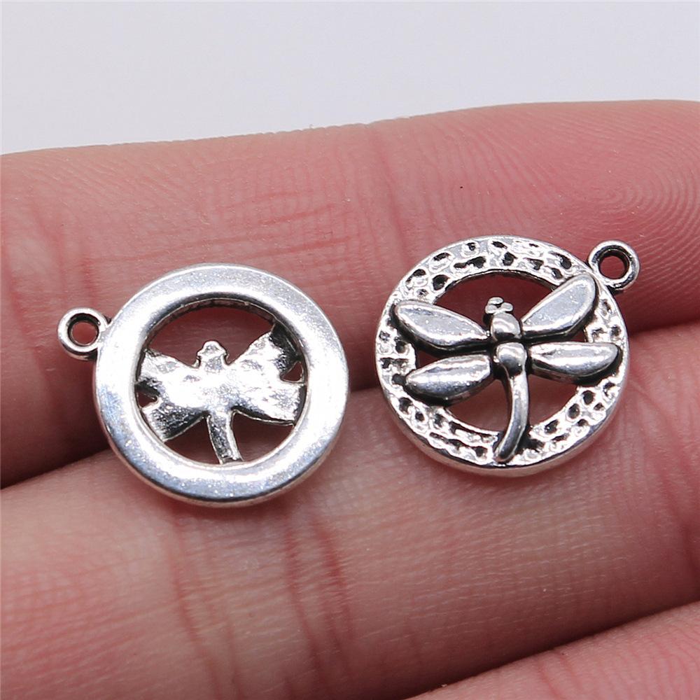 20pcs Dragonfly Charms Antique Silver Color Dragonfly Charms Pendants For Bracelets Dragonfly Charms Making Jewelry