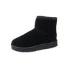 Classic snow boots winter velvet flat drive DNU large cotton thermal shoes short women's boots