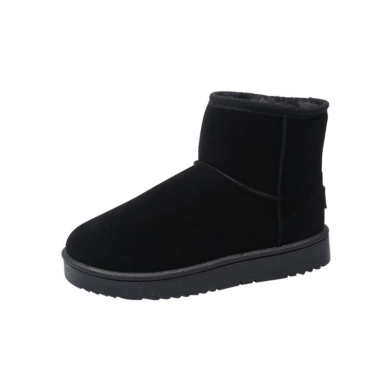 Classic snow boots winter velvet flat drive DNU large cotton thermal shoes short women's boots