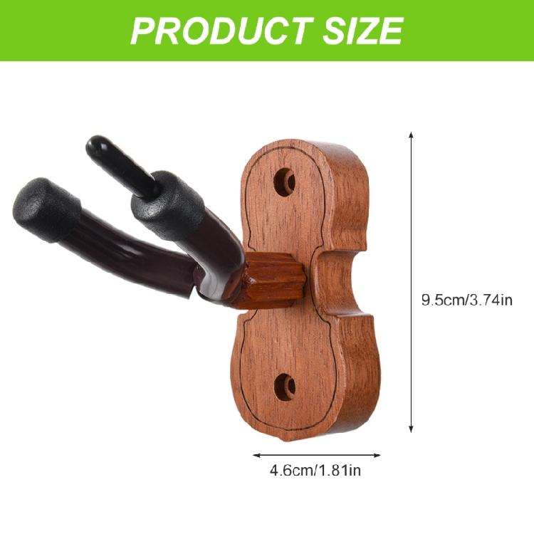 Practical Instrument Wall Mount Hanger Nonslip Violin Hanger Easy Installation Suitable for Ukuleles Violins Storaging