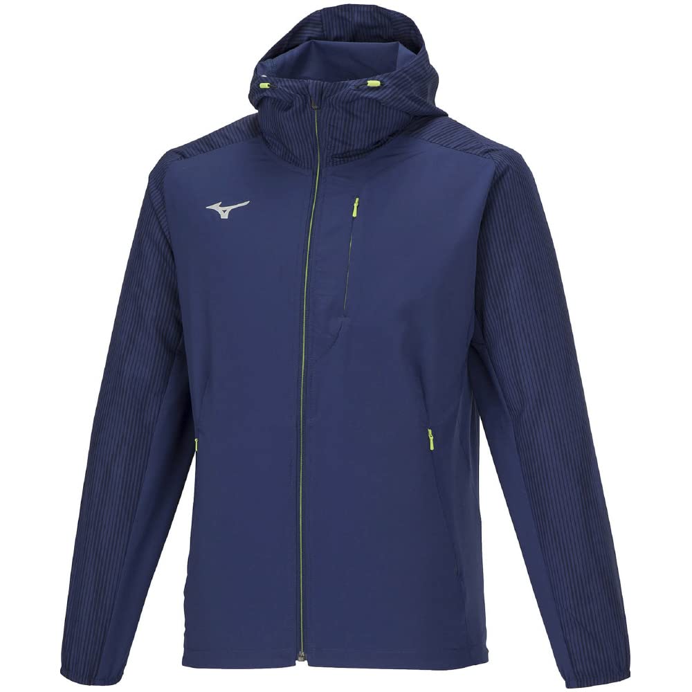 Training Wear Cross Hoodie Jacket Sweat Absorbent Quick Drying 32MCA010 Estate Blue M [Mizuno] Men's