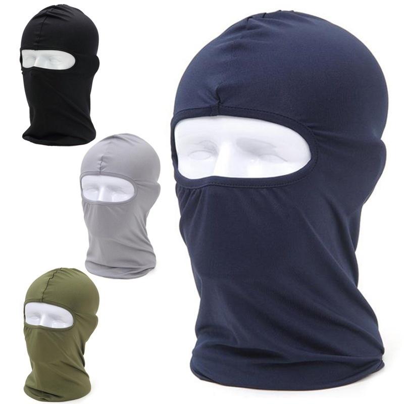 Maschera integrale in lycra per protezione collo, ciclismo, moto, sci