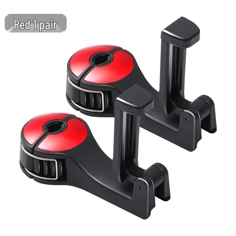 Multifunctional Car Hook & Seat Back Phone Holder with Hidden Storage
