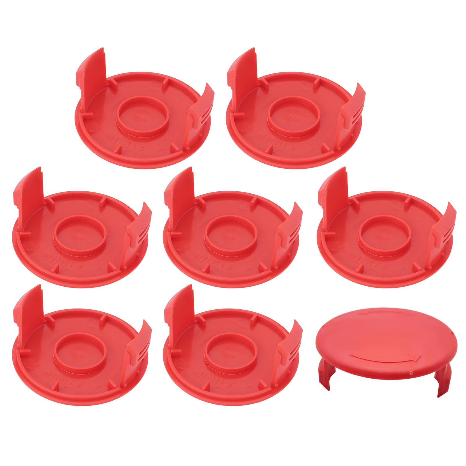 

TLE-03-1 8Pcs Replacement Spool Cap for Einhell GE-CT 18/28 Li/GE-CT 18/28 Li TC Lawn Trimmer Accessory A