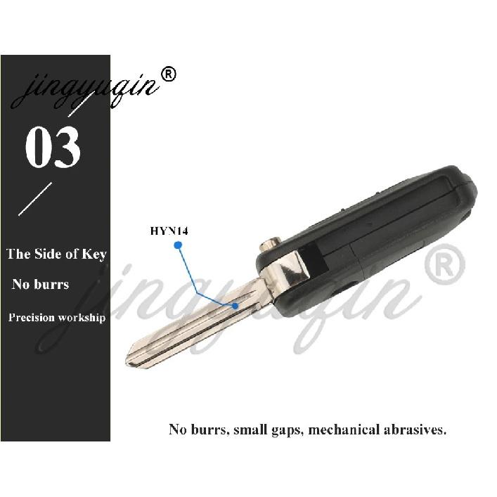 jingyuqin Flip HYN14 Remote Car Key Fob for i10 Avante 2010 2011 2012 2013 2014 2015 433Mhz FSK ID46 Chip 95430-0X010 HM-T030