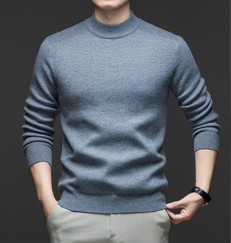 Men's Plus Velvet Thick Round Neck Anti-Pilling Fleece Pullover - Autumn/Winter 2025 Collection