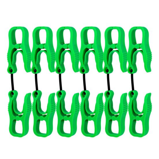 

6Pcs A-shaped Glove Clip Heavy Duty Work Glove Holder Multifunction Camping Hiking Glove Towel Hat Clamp Hanger Keeper Grabber зелёный