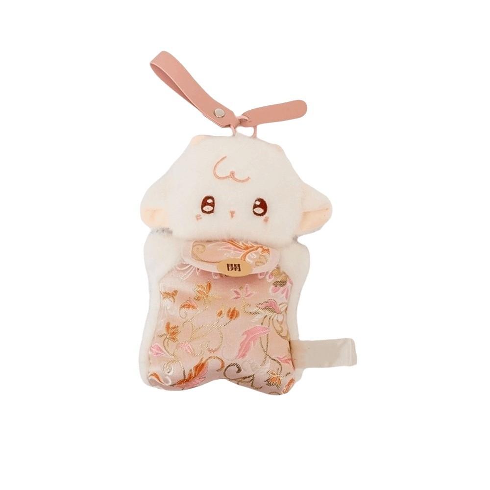 Hanging Ornaments Stuffed Sheep Doll Soft Fluffy Zodiac Goat Year Pendant Bag Decoration