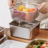 Sturdy Stainless Steel Meal Preps Container With Drainage Function for Efficient Kitchen Food Storage Solution