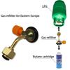 Gas Butan Cylinder Tank Laddningsventil Påfyllning Direkt Kopplingsadapter För Utomhus Camping Picknick Cylinder Fyllningsadapter 1st