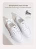 Red Dragonfly Women's Spring Leather Casual Sports Shoes - Genuine Leather, Soft Sole, Waterproof Little White Shoes