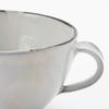 Marui Seito Shigaraki Ware Hechimon Soup Mug, Comb-patterned Powder-glazed