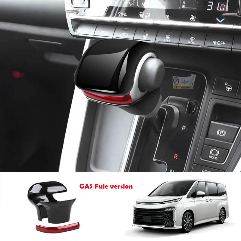 For Toyota Voxy Noah 90 Series Carbonfiber Car Gear Head Shift Knob Cover Handball Trim Sticker Interior Accessories