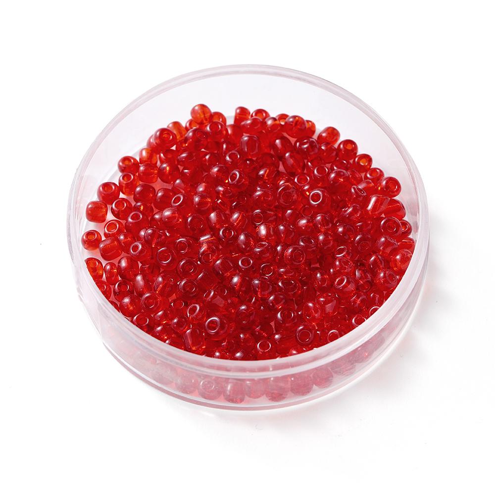 300Pcs/Lot 4mm Transparent Glass Round Loose Spacer Seed Beads For Jewelry Making Handmade DIY Bracelet Necklace Accessories