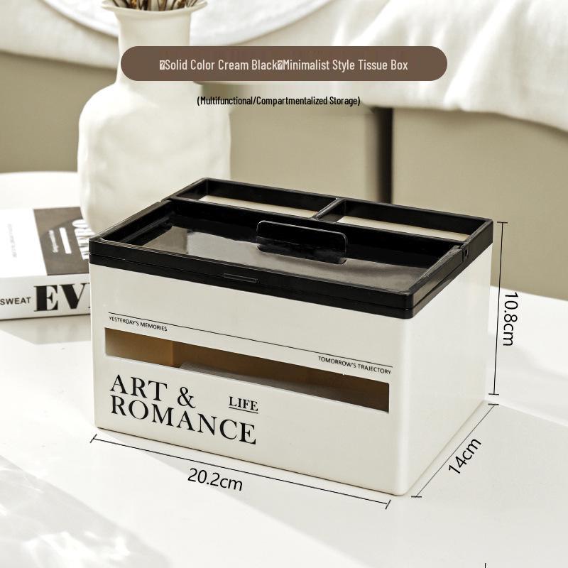 Luxury Multi-Functional Tissue Box for Living Room and Kitchen - Stylish Storage Solution